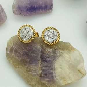New 10K Diamond Stud Earrings